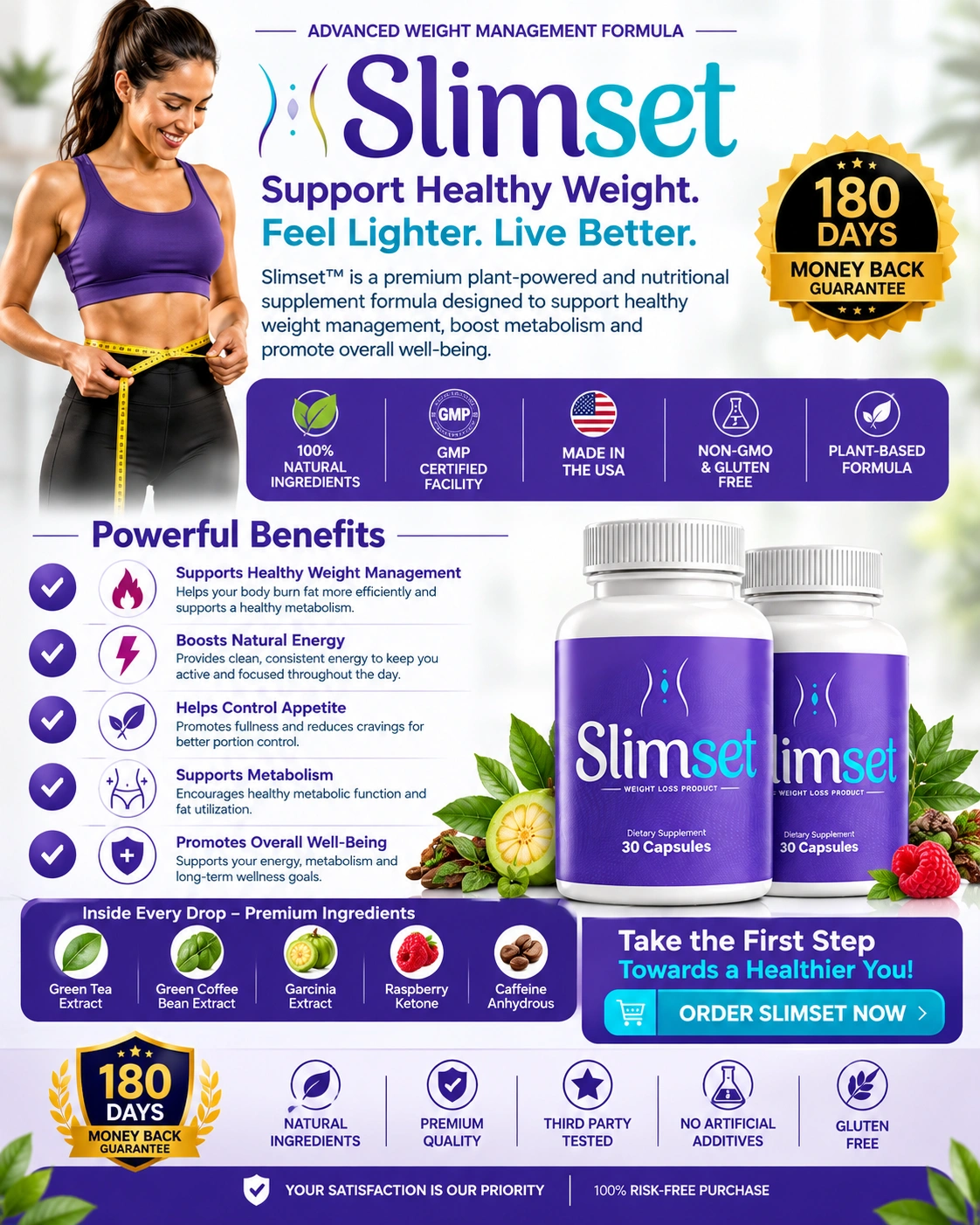 SlimSet™ daily weight management and wellness supplement